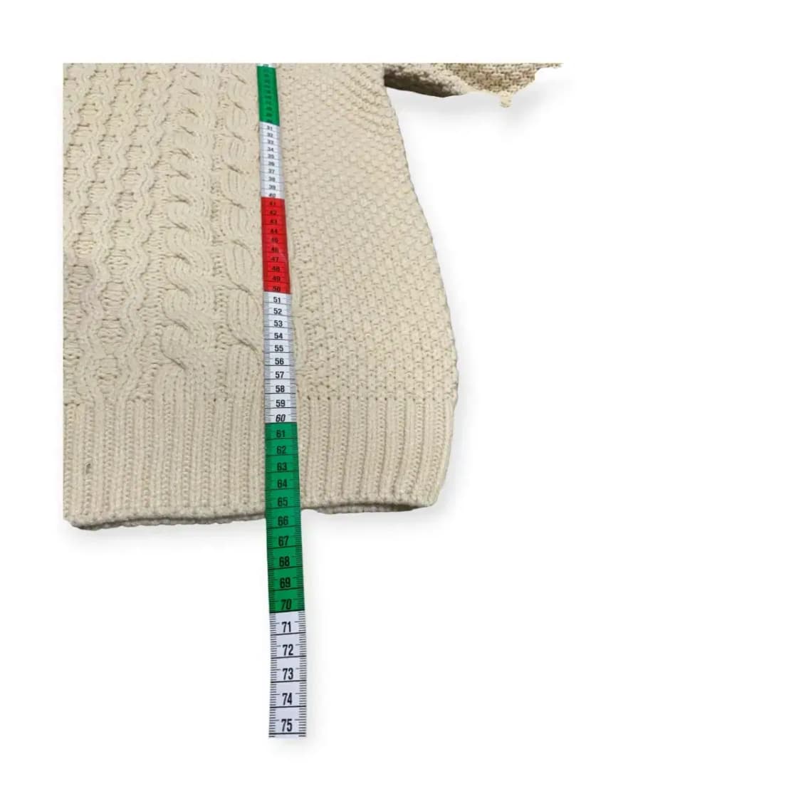 L)아이보리 케이블 니트 스웨터 라운드넥니트 니트맨투맨 상품이미지6