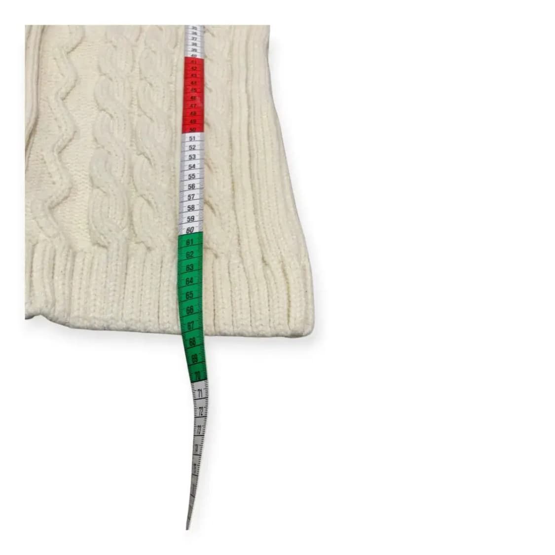 M)아이보리 꽈배기 니트 숄카라 가디건 상품이미지3