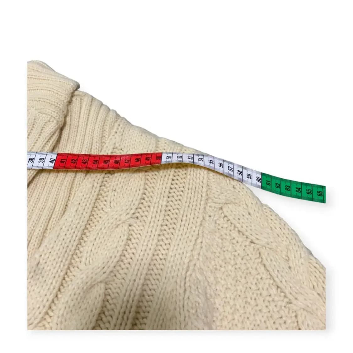 L)더무드 아이보리 꽈배기 니트 숄카라 가디건 상품이미지6