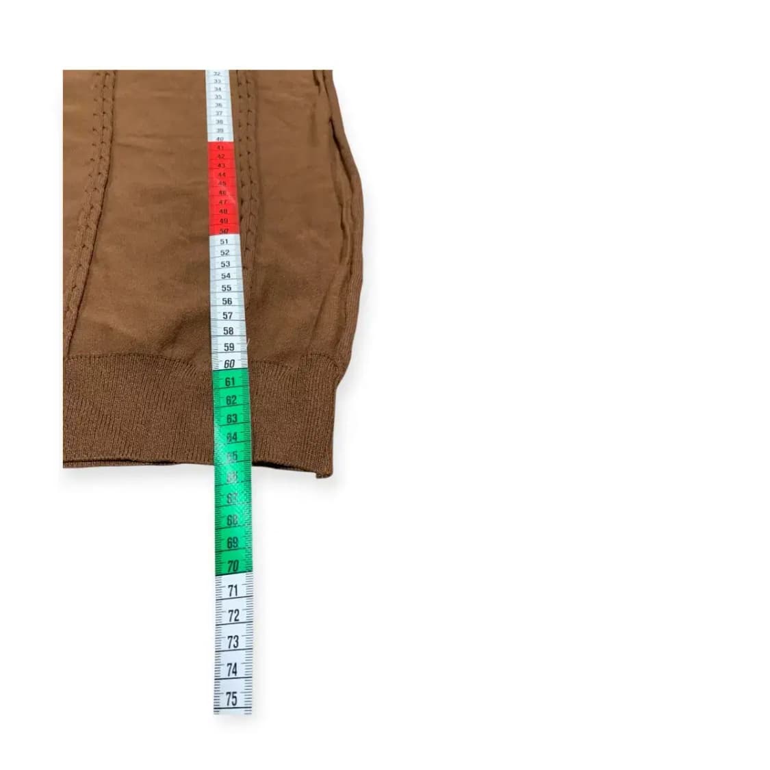 L)mood 브라운 카라넥 반팔 티셔츠 패턴셔츠 상품이미지6