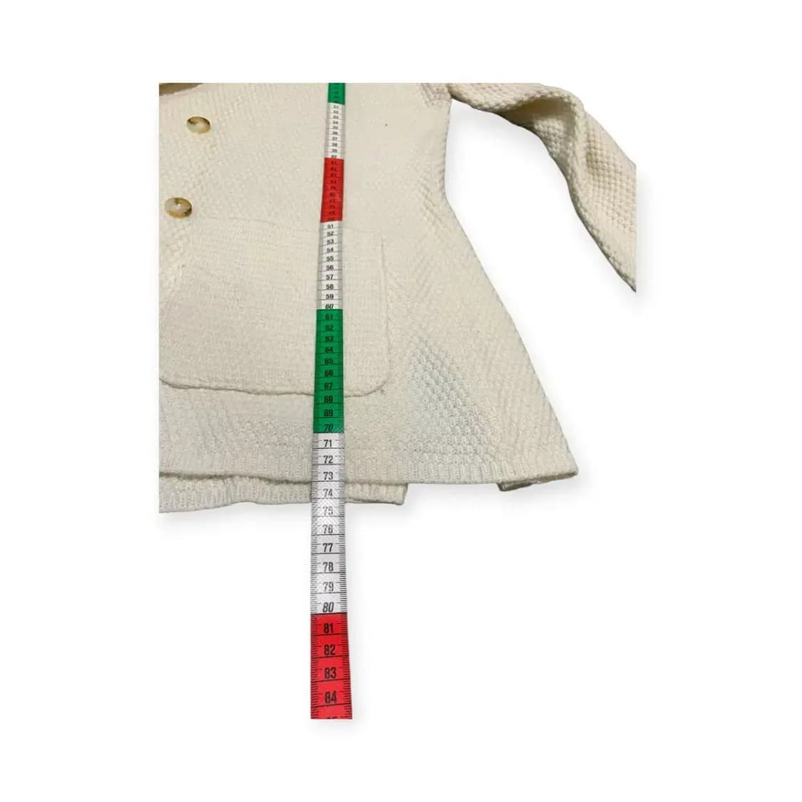 M)아이보리 더블 버튼 니트 블레이저 자켓 상품이미지5