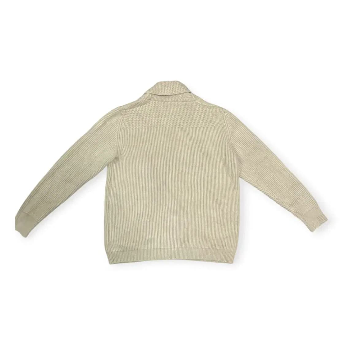 XL)그레이 숄칼라 니트 가디건 숄카라 스웨트 스웨터 단추 스냅 상품이미지2