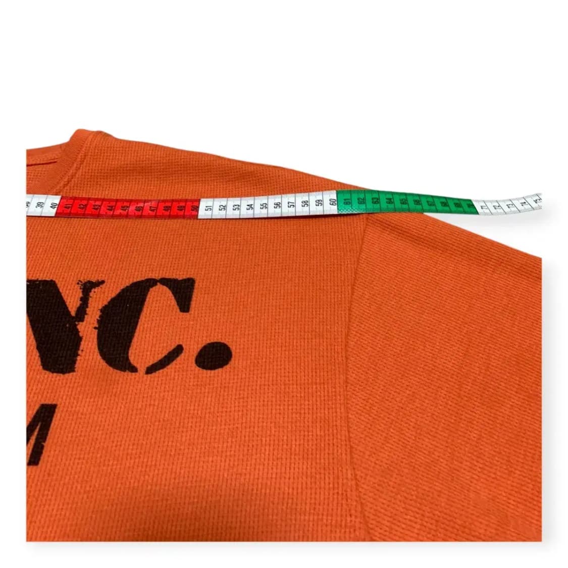 2XL)GASP INC. 백프린팅 오렌지색 반팔 티셔츠 상품이미지7