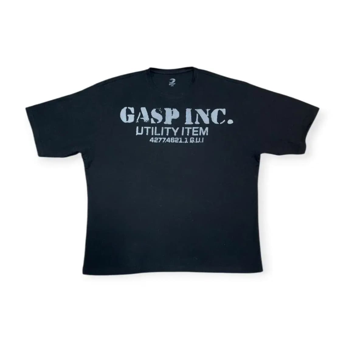 2XL)GASP INC. 백프린팅 블랙 반팔 티셔츠 상품이미지2
