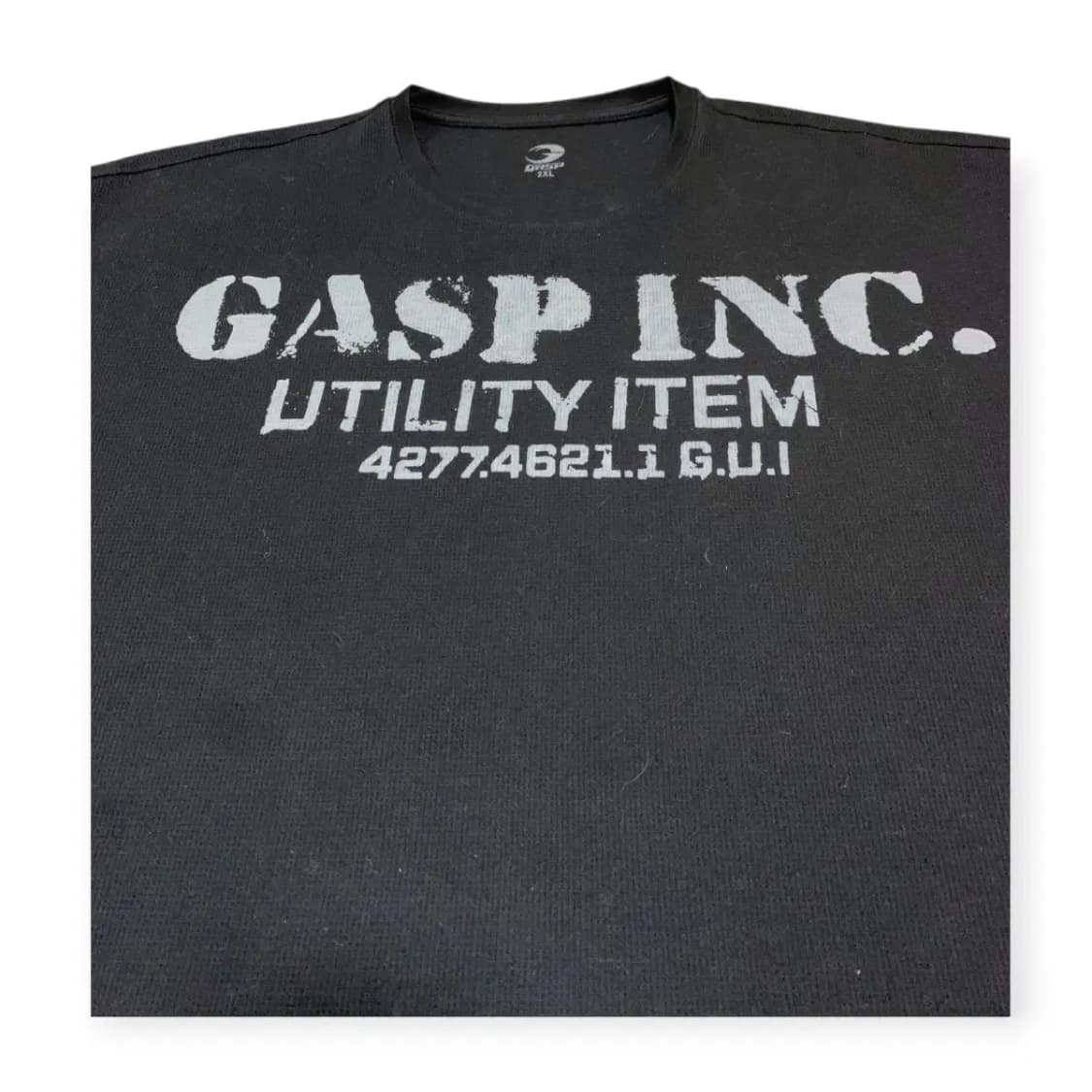 2XL)GASP INC. 백프린팅 블랙 반팔 티셔츠 상품이미지4