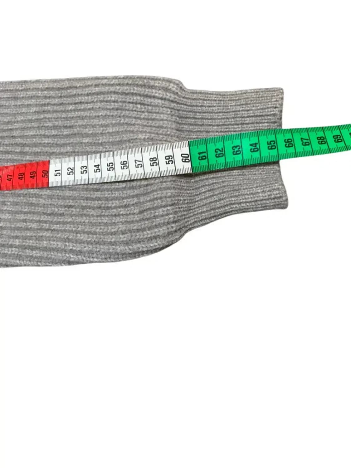 L)그레이 하프넥 니트 스웨터 반집업 심플패턴 회색 상품이미지5