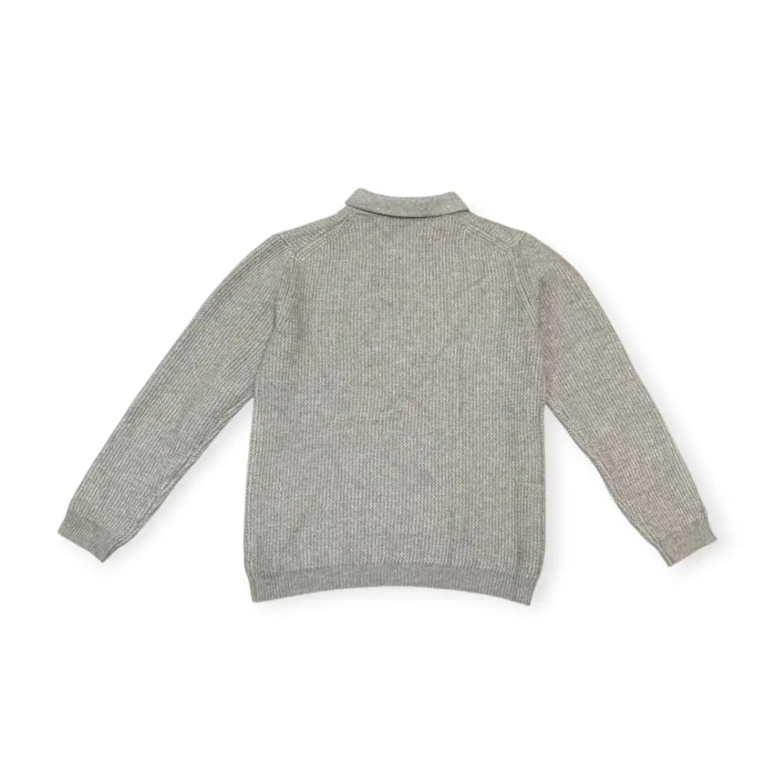 M)그레이 카라넥 니트 긴팔 티셔츠 캐주얼니트 상품이미지2