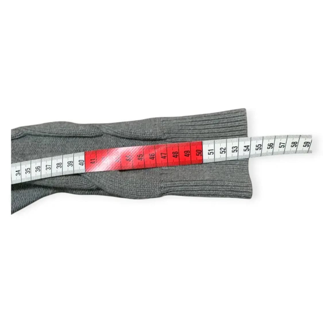 L)그레이 꽈배기 긴팔 니트 스웨트 라운드넥 스웨터 상품이미지4