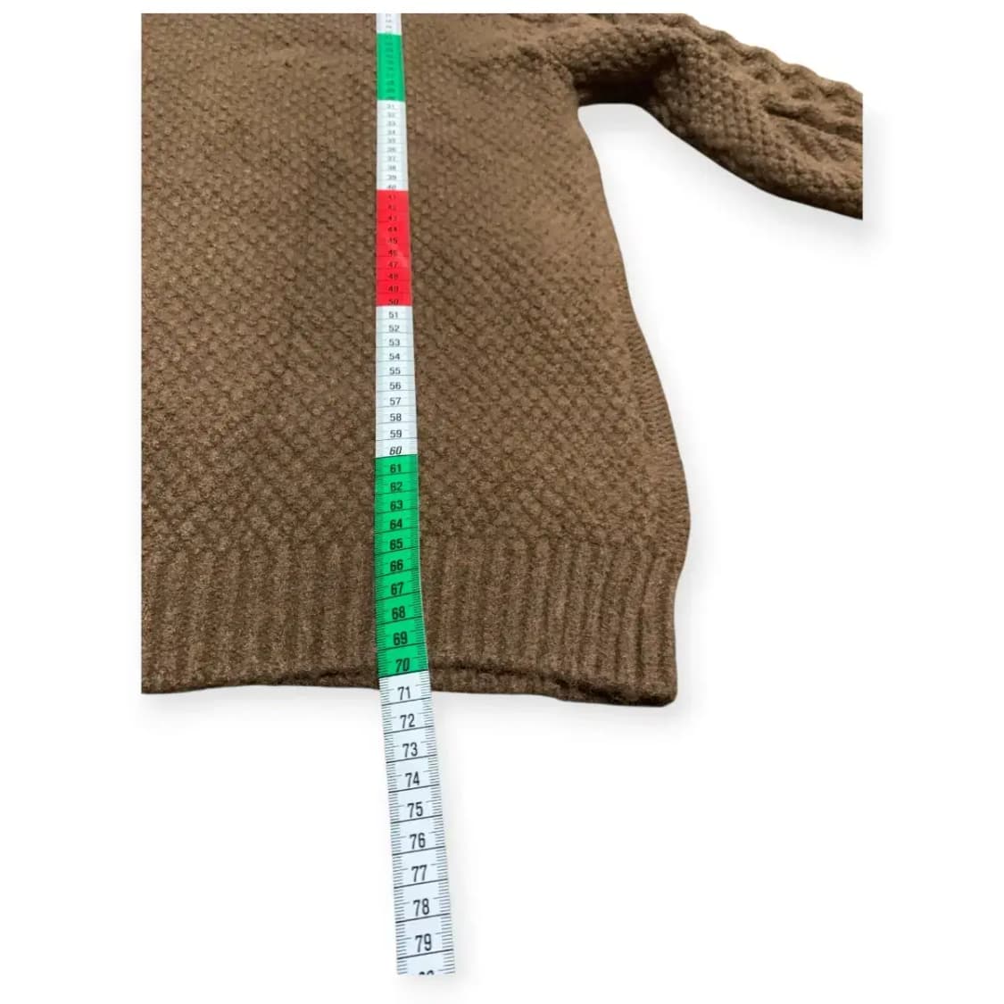 XL)브라운 케이블 니트 터틀넥 스웨터 상품이미지6