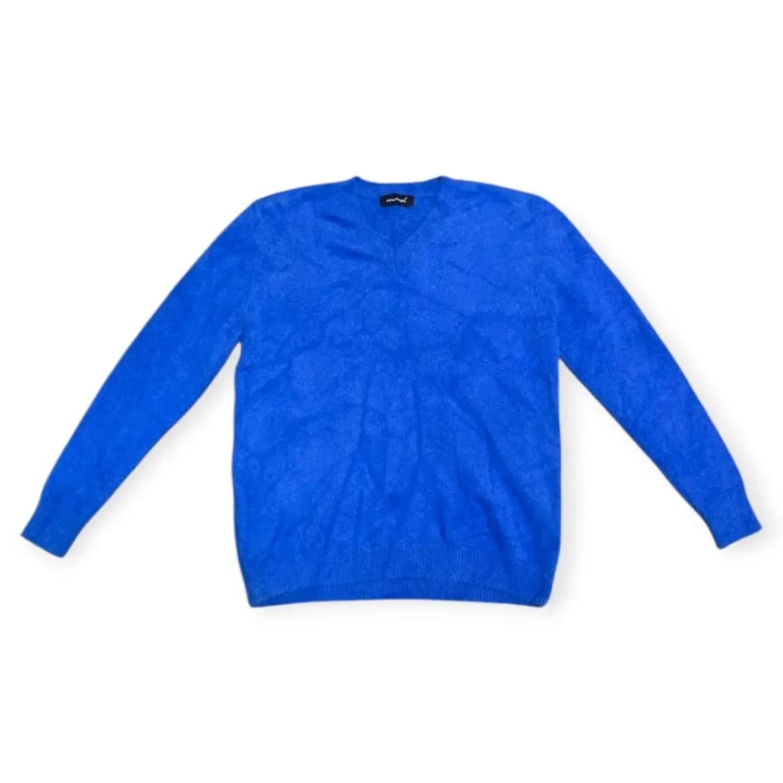 L)Mood 스카이블루 브이넥 긴팔 니트 파란색 상품이미지1