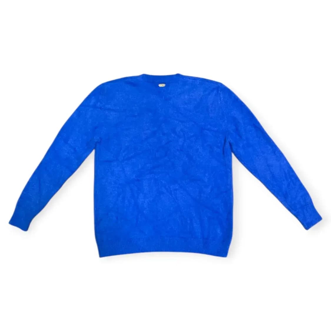 L)Mood 스카이블루 브이넥 긴팔 니트 파란색 상품이미지2