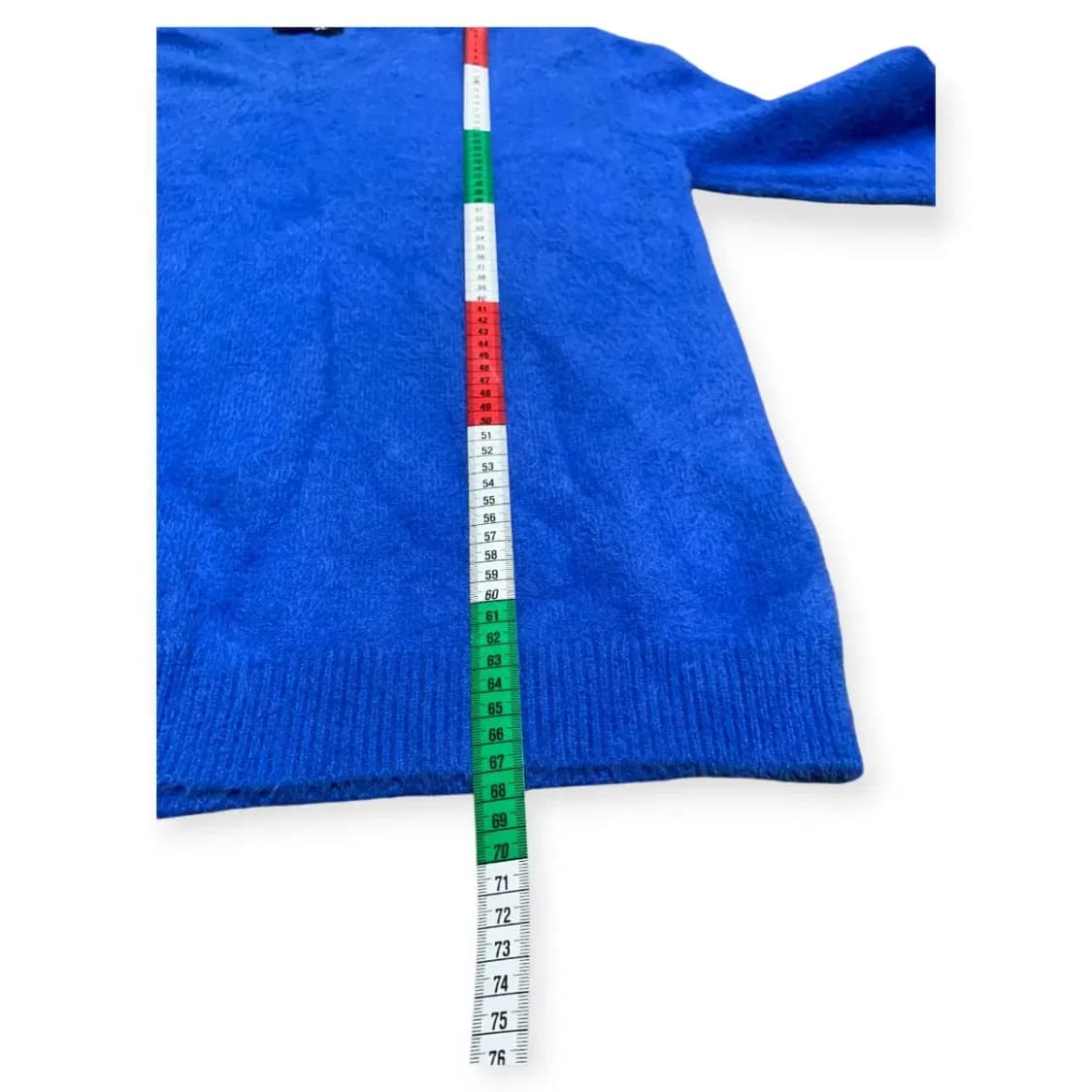 L)Mood 스카이블루 브이넥 긴팔 니트 파란색 상품이미지5