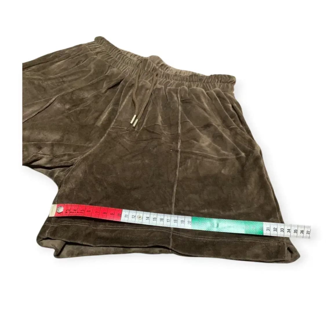 L)브라운 벨벳 트레이닝복 세트 셋업 (져지+반바지) 상품이미지6