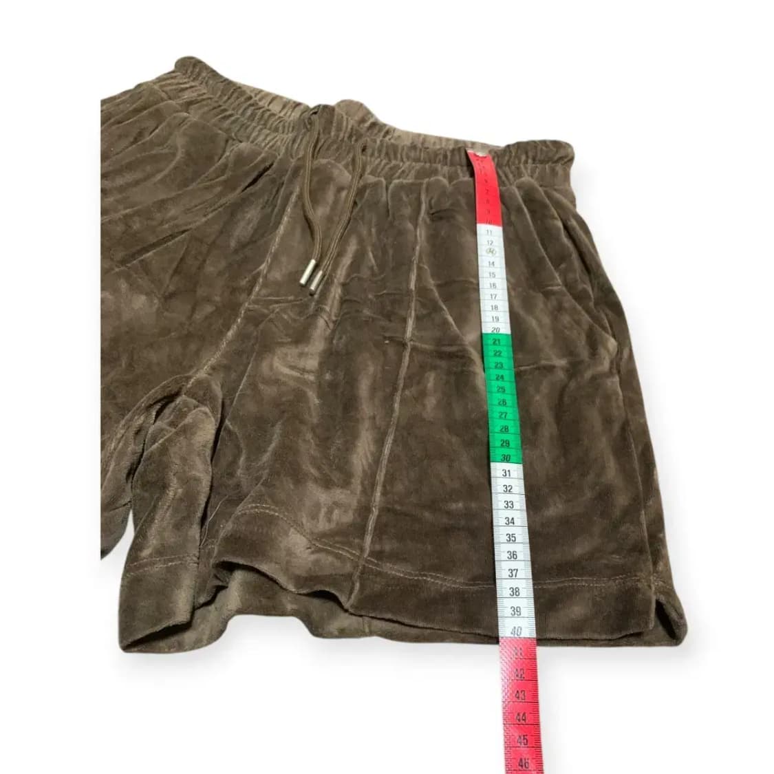 L)브라운 벨벳 트레이닝복 세트 셋업 (져지+반바지) 상품이미지7