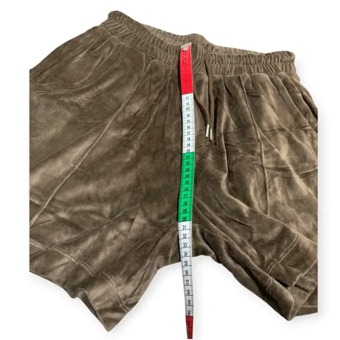 L)브라운 벨벳 트레이닝복 세트 셋업 (져지+반바지) 상품이미지8