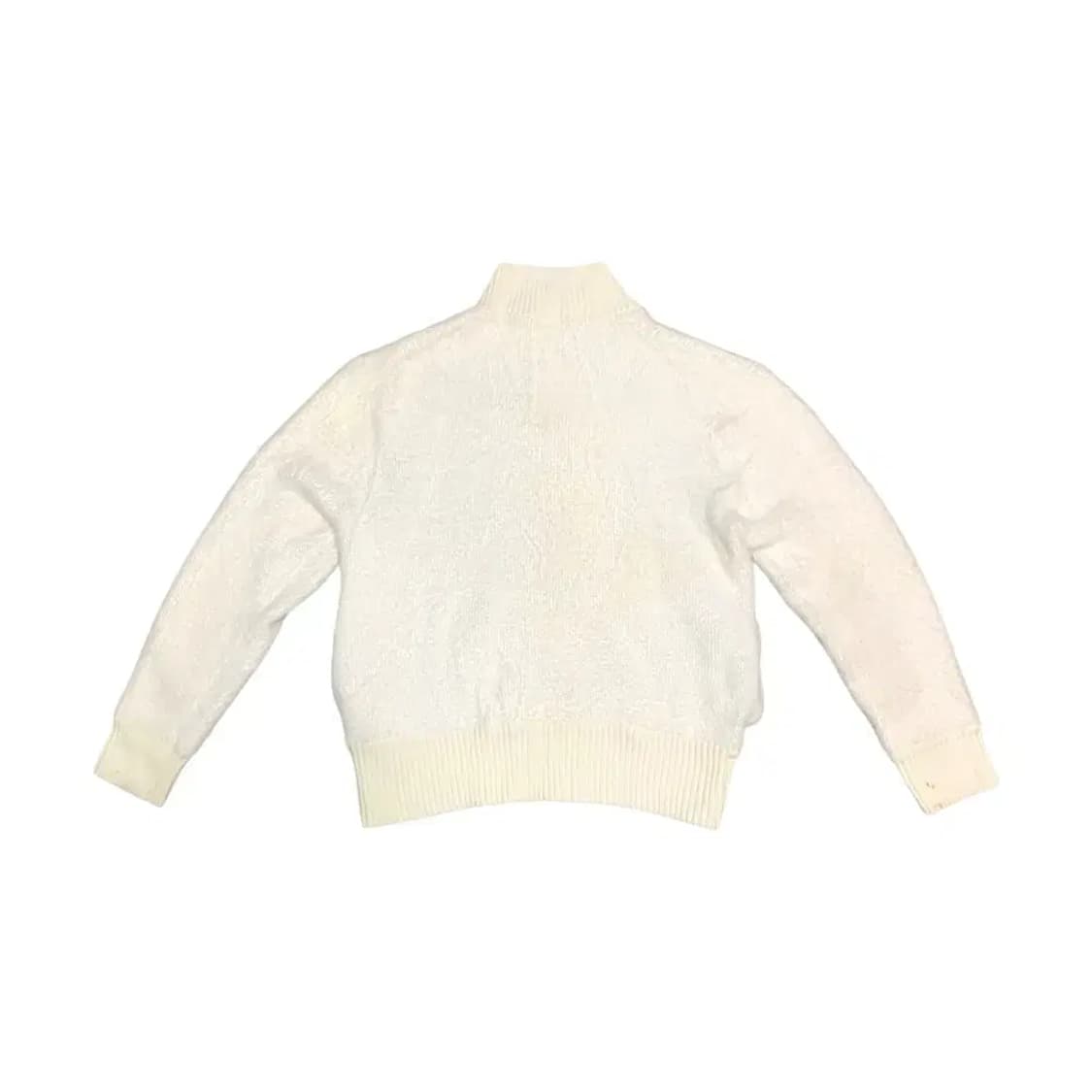 XL아이보리 앙고라 화이트 니트 집업 가디건 상품이미지2