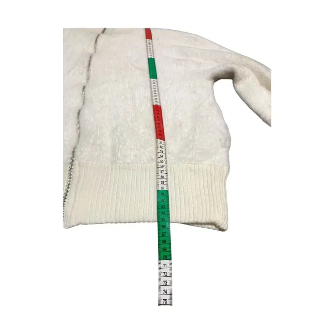 XL아이보리 앙고라 화이트 니트 집업 가디건 상품이미지6