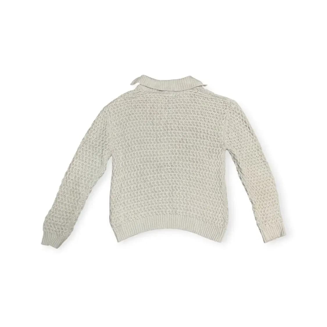 XL)연하늘 헨리넥 와플니트 긴팔 스웨터 상품이미지2