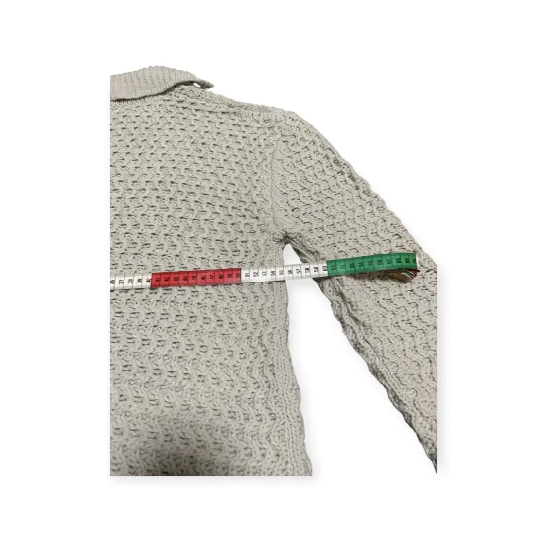 XL)연하늘 헨리넥 와플니트 긴팔 스웨터 상품이미지5