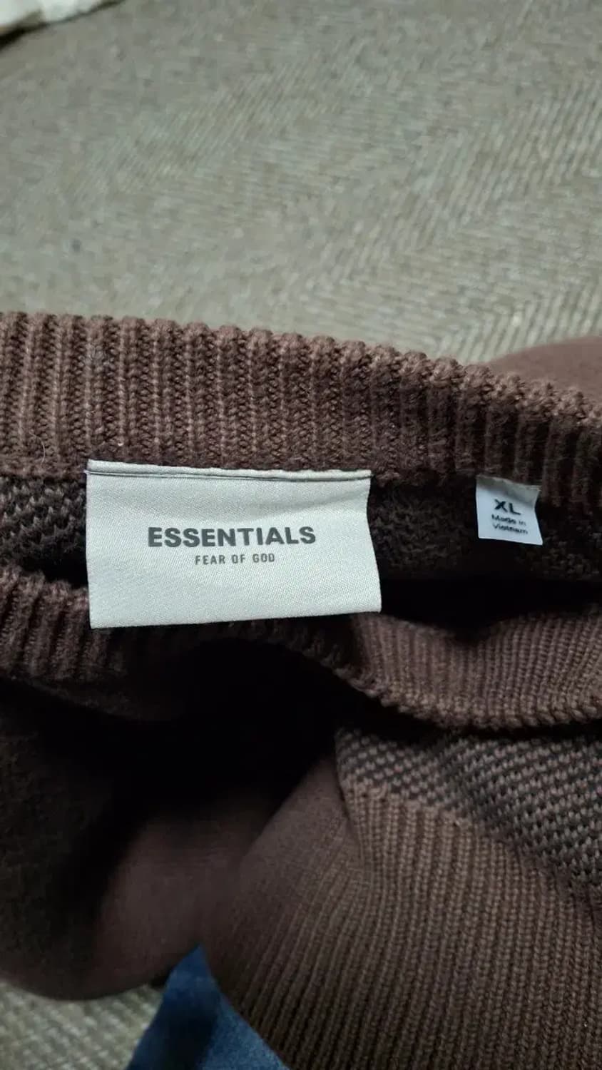 XL)피어오브갓 에센셜 오버핏 니트 브라운 상품이미지7