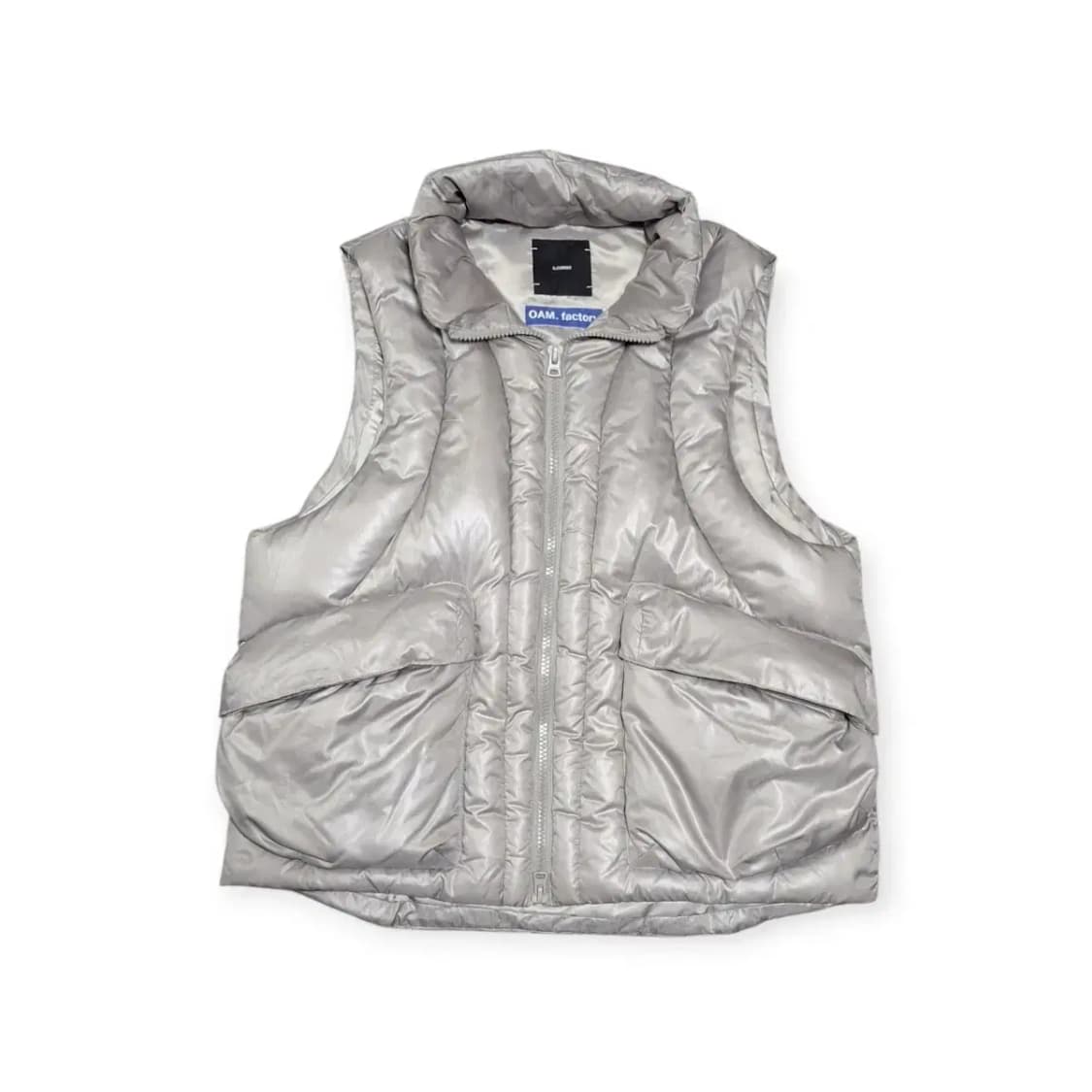 일꼬르소 핏더사이즈 OAM 팩토리 패딩 조끼 실버 상품이미지1
