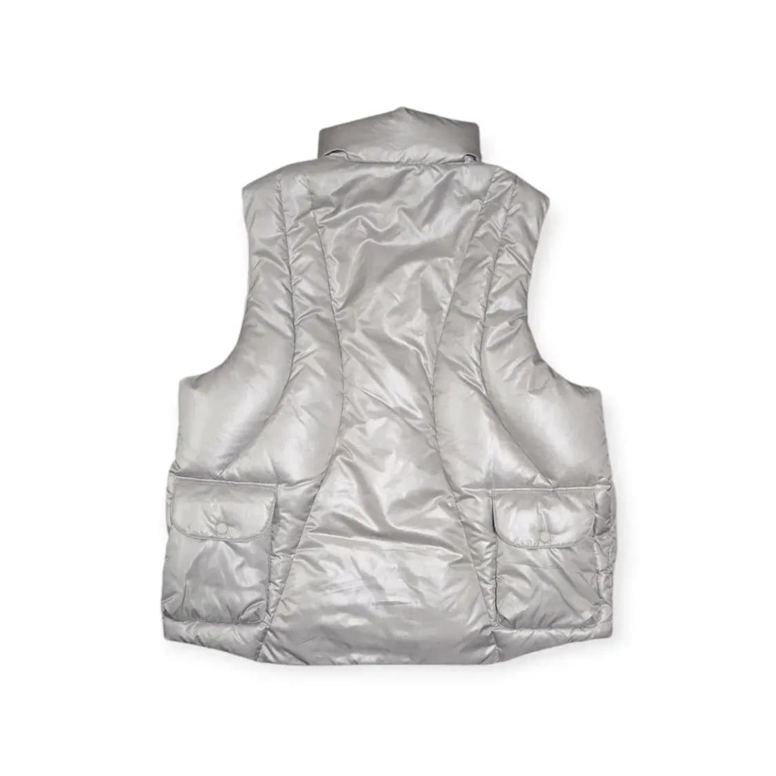 일꼬르소 핏더사이즈 OAM 팩토리 패딩 조끼 실버 상품이미지2