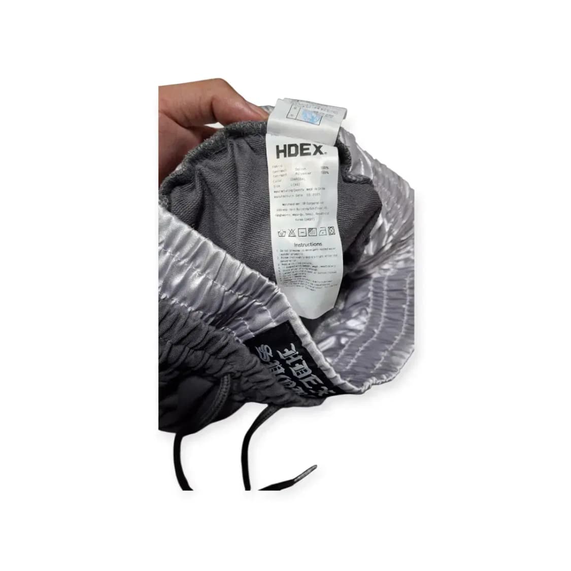 L)HDEX 회색 와이드 밴딩 트레이닝 트랙팬츠 스웻팬츠 상품이미지6