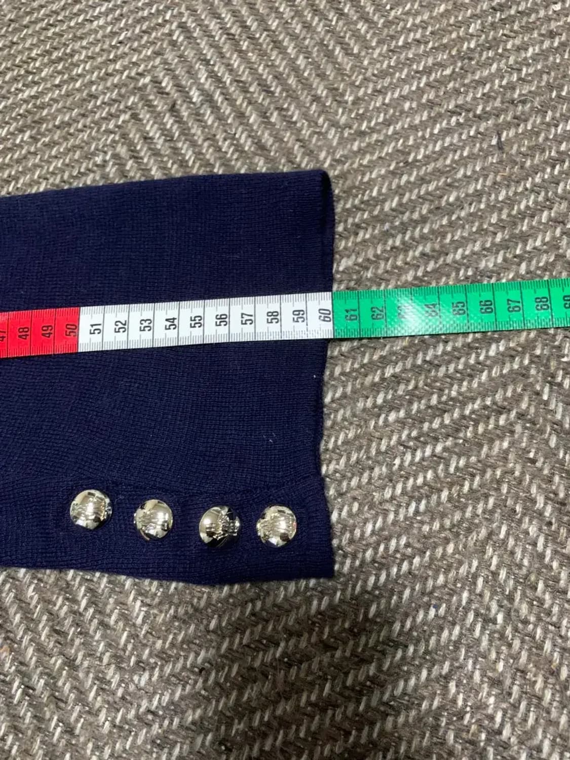 L)네이비 니트 블레이저 자켓 빈티지자켓 하객룩 상품이미지6