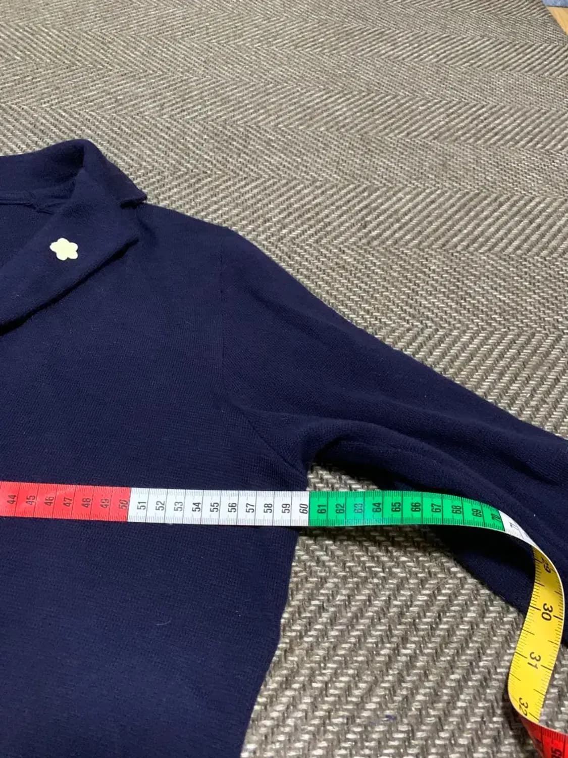 L)네이비 니트 블레이저 자켓 빈티지자켓 하객룩 상품이미지7