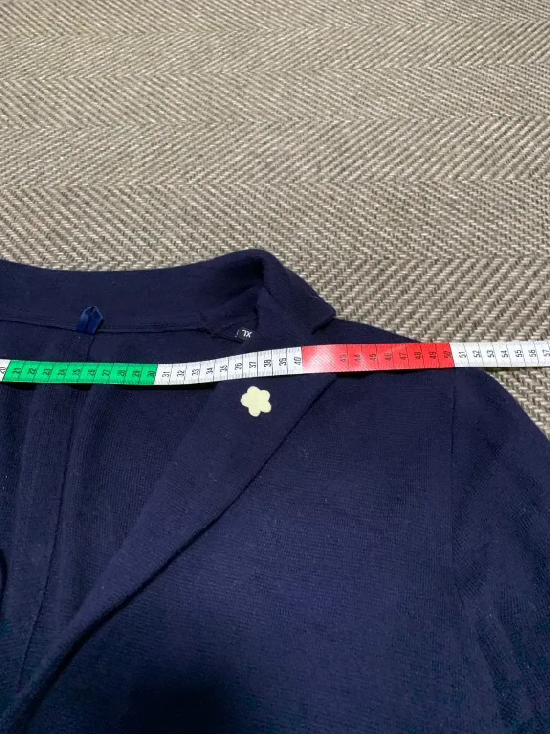 L)네이비 니트 블레이저 자켓 빈티지자켓 하객룩 상품이미지9