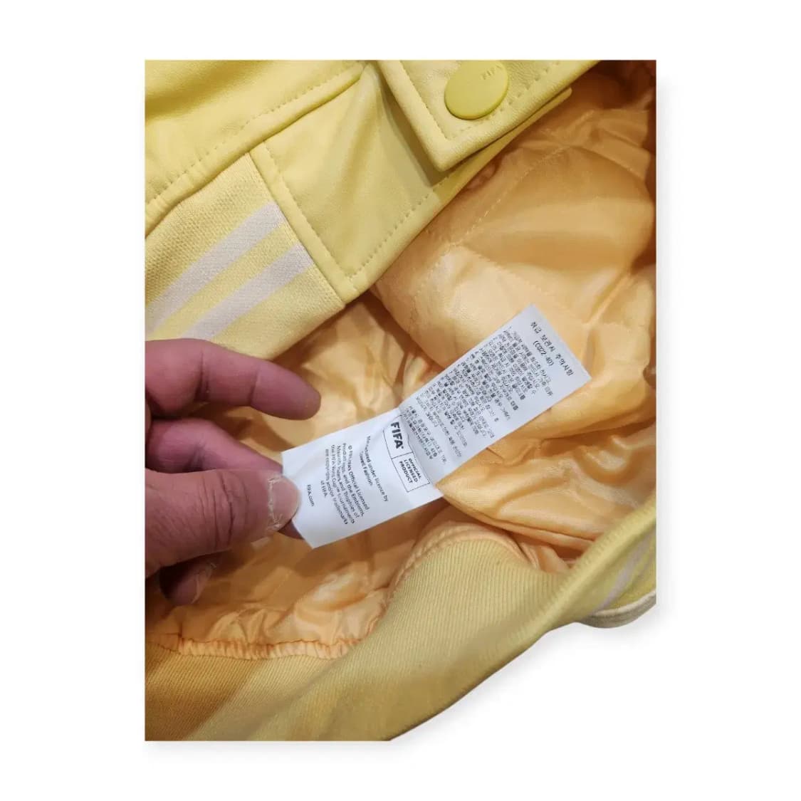 L)FIFA 1904 옐로우 스타디움 가죽자켓 옐로우 상품이미지10