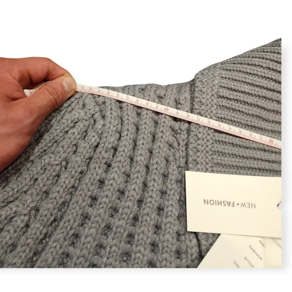 2XL)mood 숄칼라 가디건 니트 그레이 와플 울 단추가디건 코위찬 상품이미지4