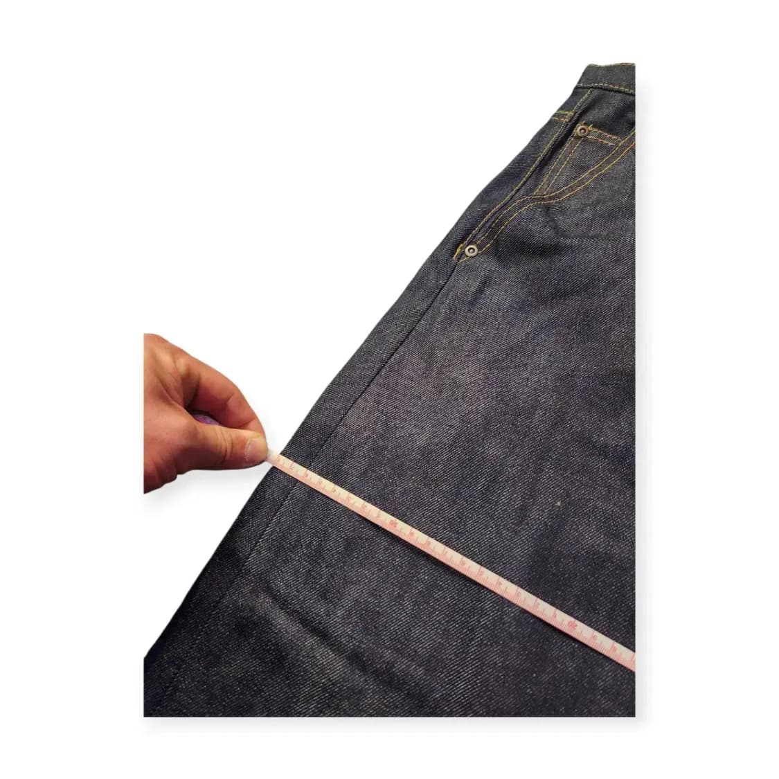 3size)아워포포켓츠 인디고 데님 팬츠 와이드팬츠 상품이미지5