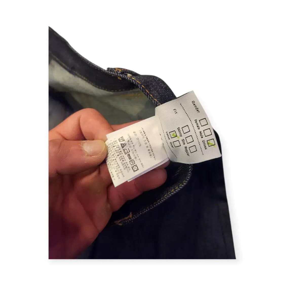 3size)아워포포켓츠 인디고 데님 팬츠 와이드팬츠 상품이미지8