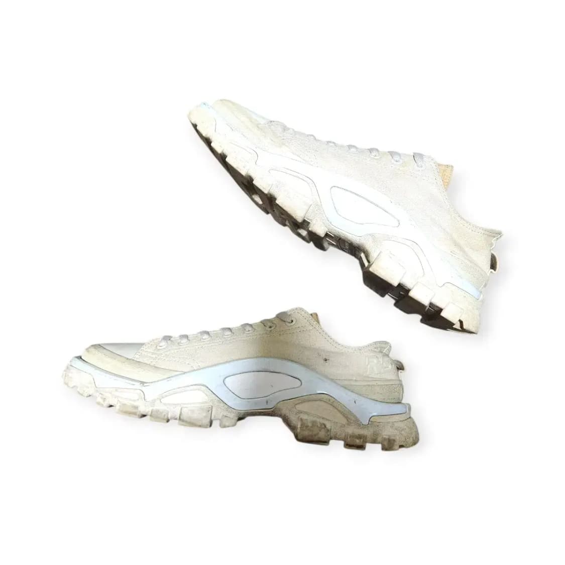 270)라프시몬스 아디다스 뉴러너 아이보리 캔버스 단화 스니커즈 상품이미지4