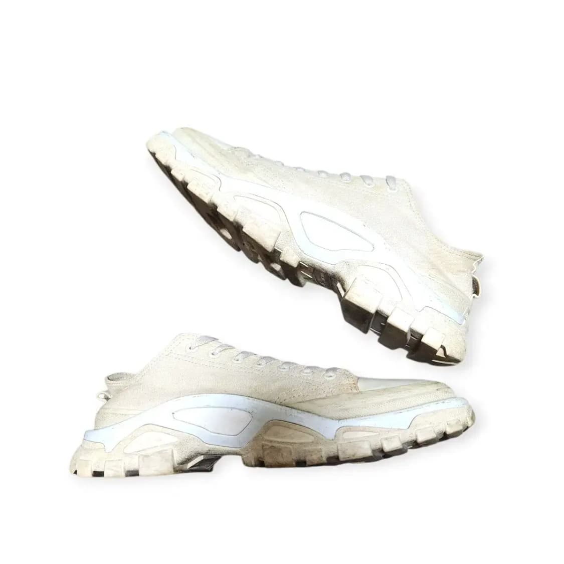 270)라프시몬스 아디다스 뉴러너 아이보리 캔버스 단화 스니커즈 상품이미지5