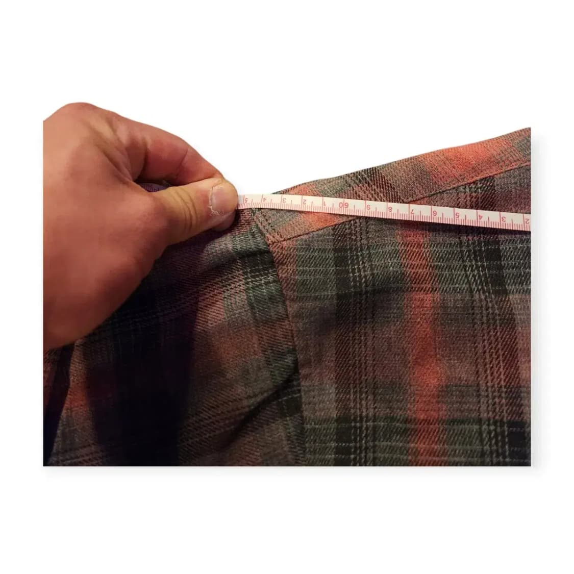 XL)세븐셀라 빈티지 체크셔츠 남방 와이셔츠 빈티지레드 상품이미지5