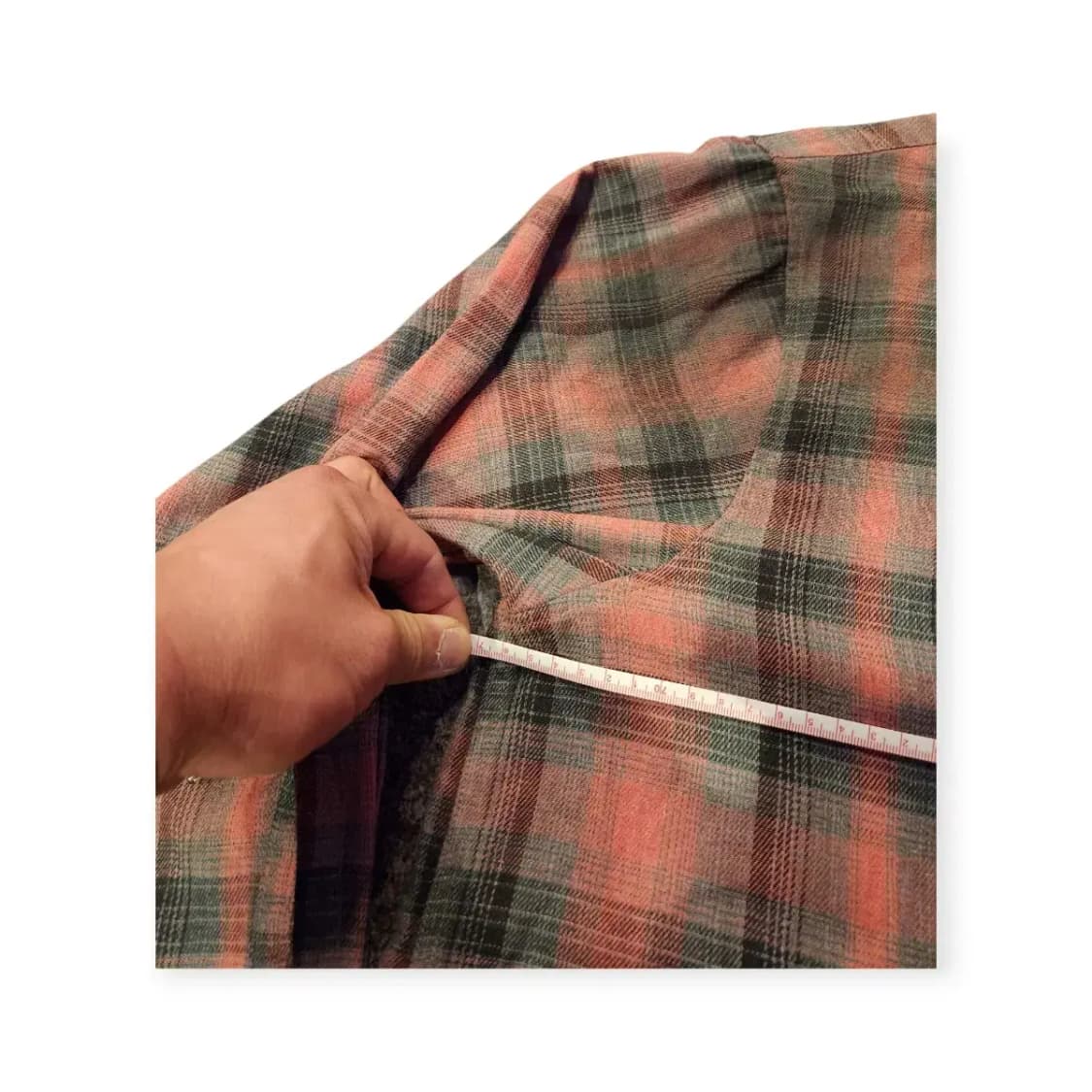 XL)세븐셀라 빈티지 체크셔츠 남방 와이셔츠 빈티지레드 상품이미지6