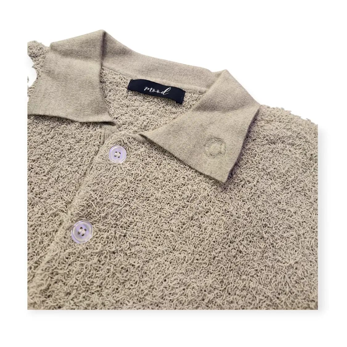 XL)MOOD 부클 헨리넥 하프넥 니트티셔츠 니트반집업 니트맨투맨 스웨터 상품이미지3