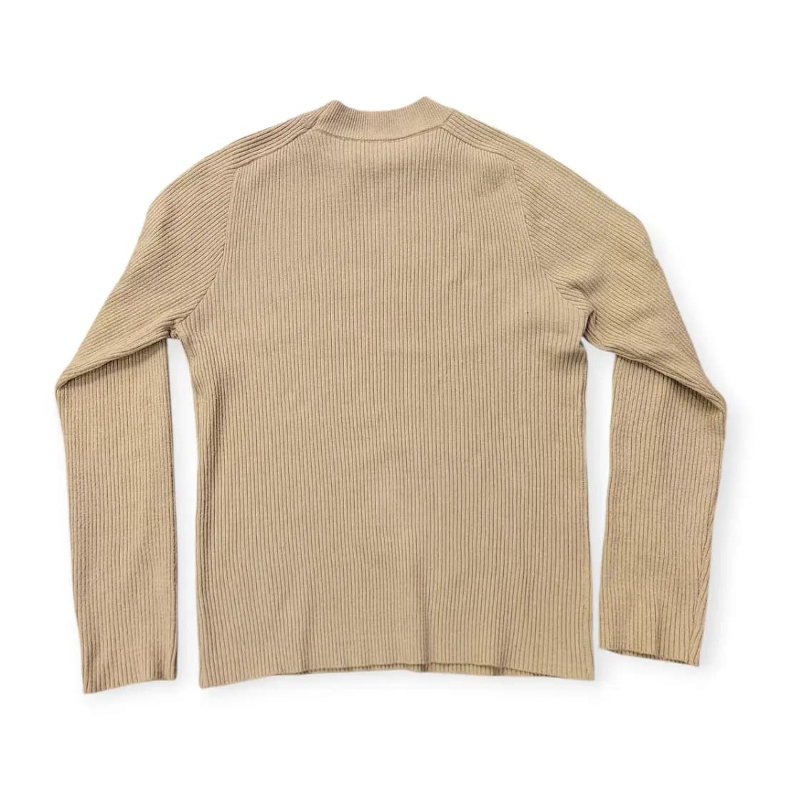 L)베이지 머슬핏 니트 롱슬리브 맨투맨 슬림핏 상품이미지2