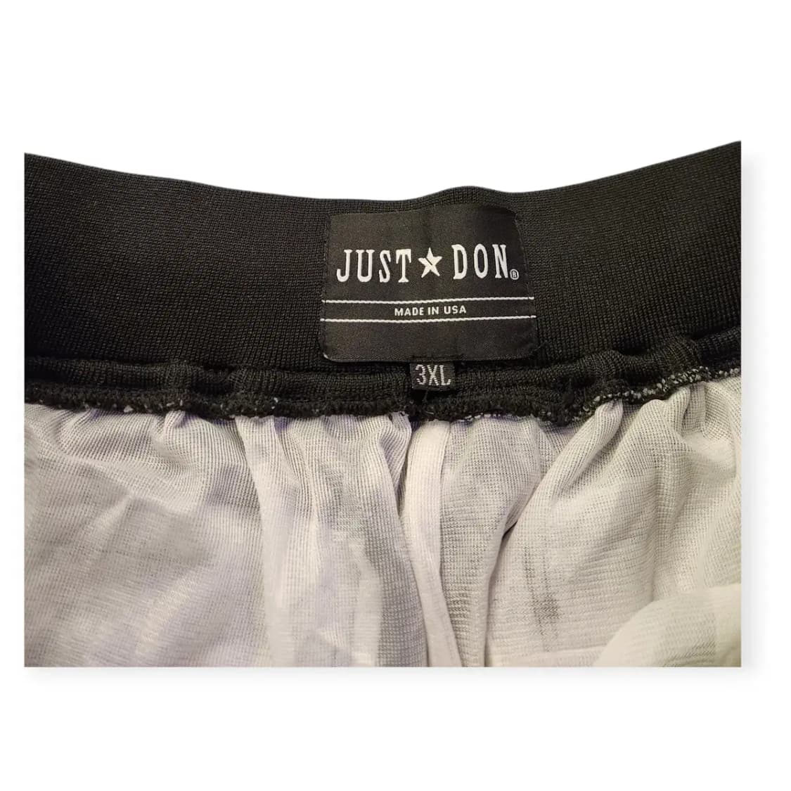 3XL)라스베이거스 레이더스 밴딩 무에타이 복서 팬츠 블랙&화이트 상품이미지4