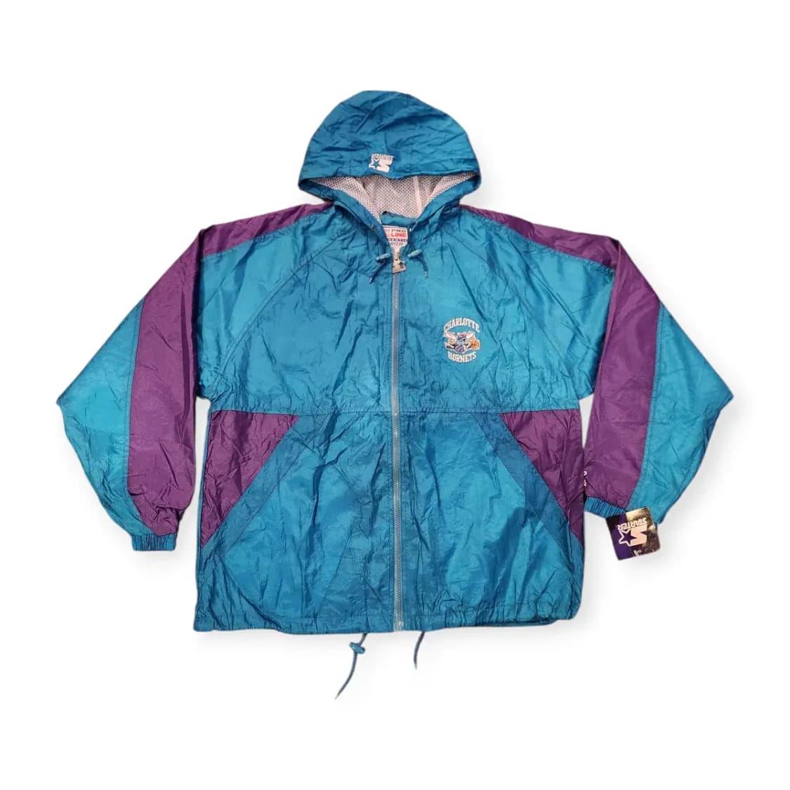 L)90S 스타터 샬럿 호네츠 오버핏 바람막이 윈드브레이커 셋업 세트 상품이미지2