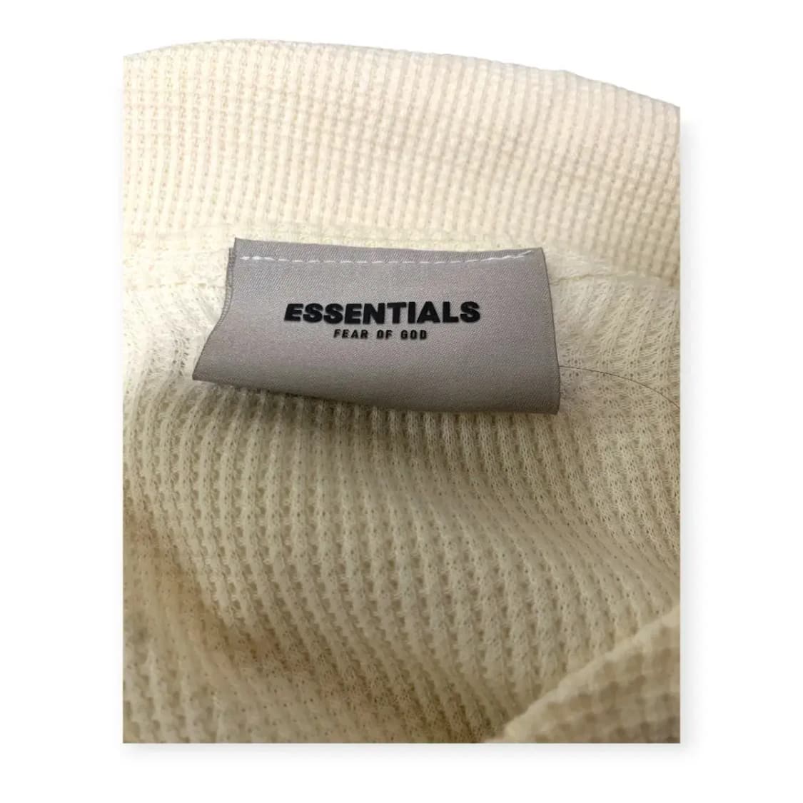 L)피어오브갓 에센셜 와플 긴팔 티셔츠 아이보리 컬러 롱슬리브 상품이미지7