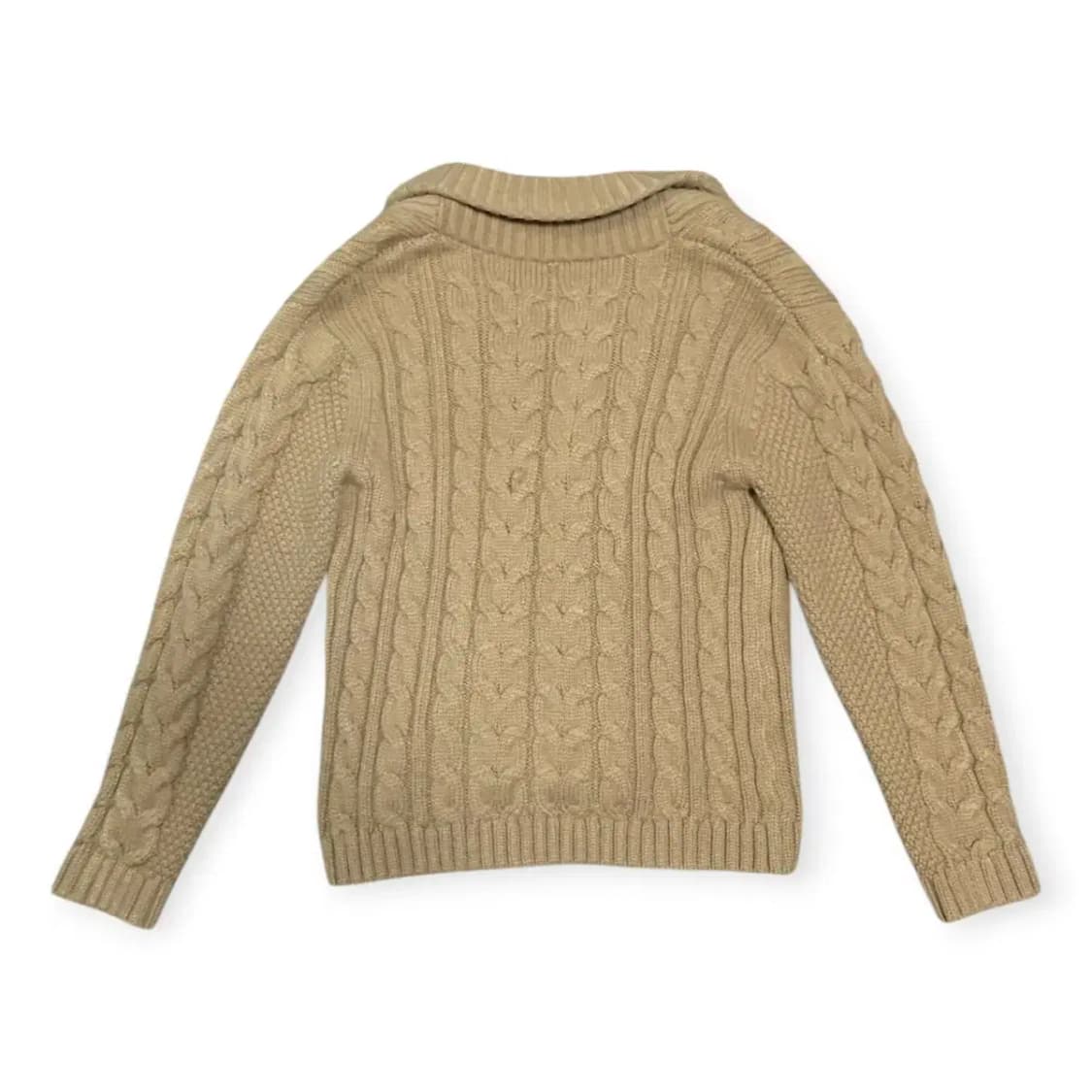 L)꽈배기 니트 숄카라 가디건 베이지색 두꺼운가디건 코위찬 상품이미지2