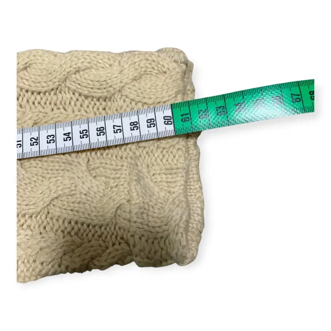 XL)mood 꽈배기 베이지 포켓 버튼 울 니트 숄카라 가디건 상품이미지3