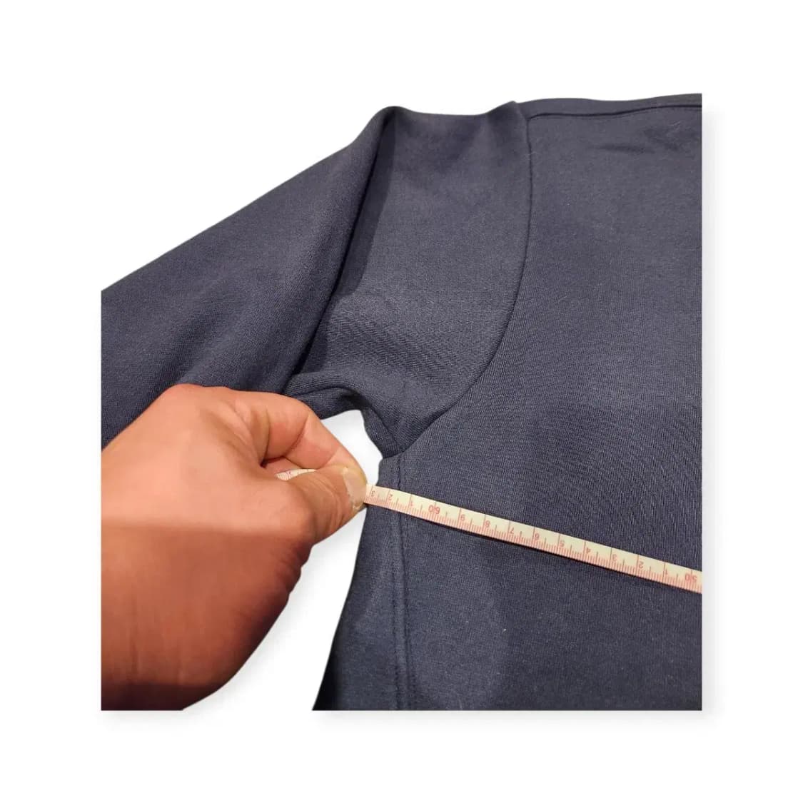 XL)마티 thematee 하트 와펜  자수 카라 맨투맨 네이비 상품이미지5