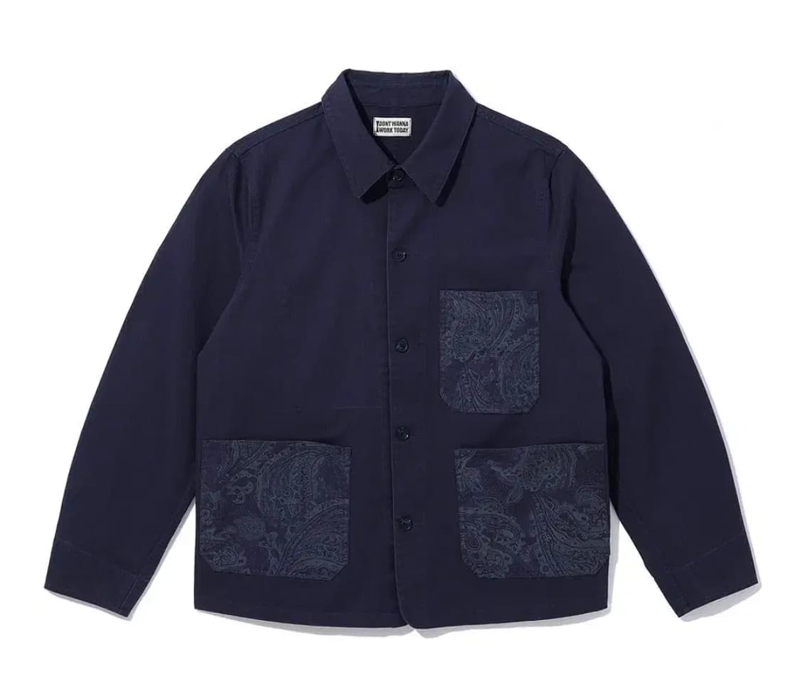 DWWT 아이돈워너워크투데이 페이즐리 포켓 네이비 셔츠 자켓 상품이미지1