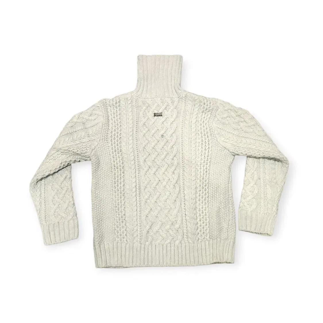 L)MOOD 민트 풀집업 꽈배기 니트 집업가디건  카라 가디건 상품이미지2