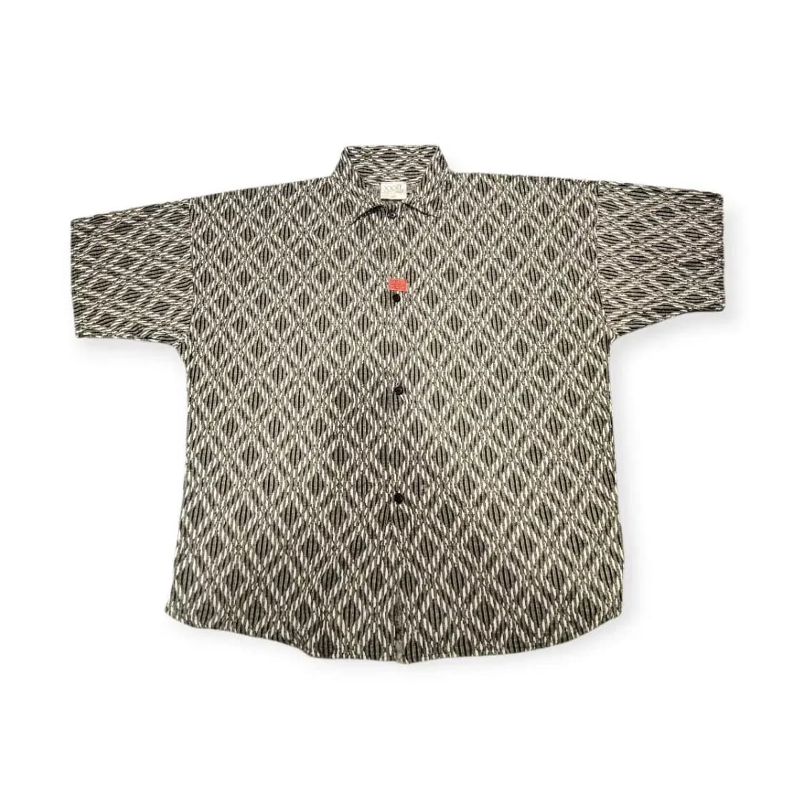 2XL)익스플로시브 Explosive XXXL 패턴 오버핏 반팔 셔츠 상품이미지1