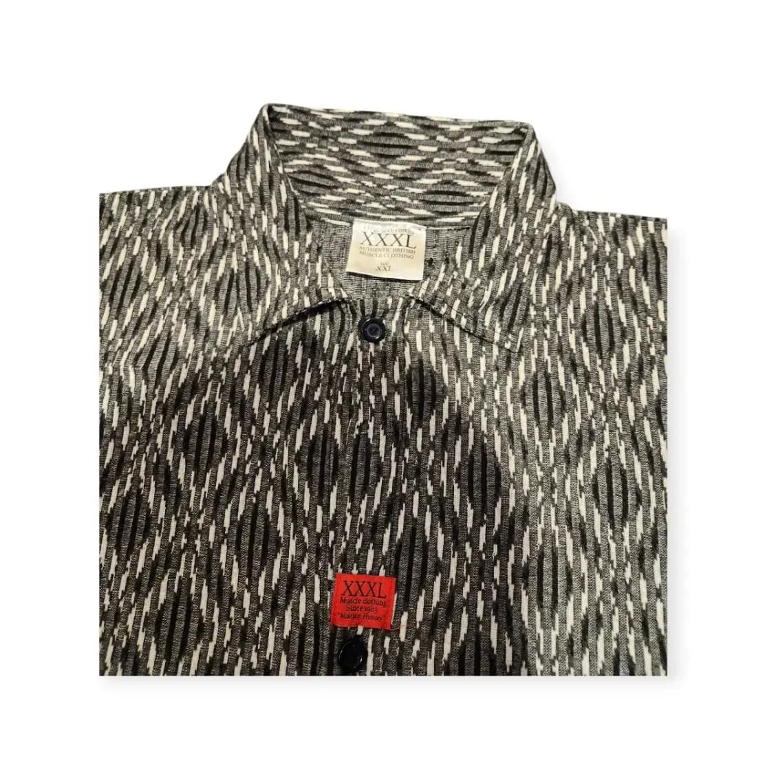 2XL)익스플로시브 Explosive XXXL 패턴 오버핏 반팔 셔츠 상품이미지3